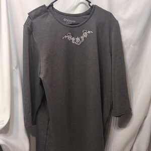 Silverts Adaptive Gray Assisted Dressing Top  Size Large NWT